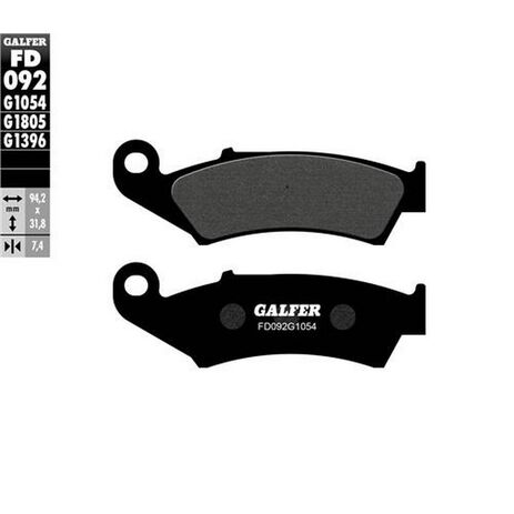 _Pastiglie Freno Galfer Anteriore Semi Metallo Honda CR 125 R 87-93 CR 250 R 87-91 | FD092G1054 | Greenland MX_