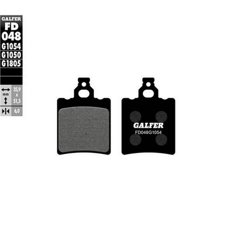 _Pastiglie Freno Galfer Posteriore Semi Metallo KTM SX 65 00-03 | FD048G1054 | Greenland MX_