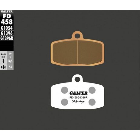 _Pastiglie Freno Anteriore Galfer Racing Off-Road KTM SX 85 12-.. HVA TC 85 14-.. Gas Gas MC 85 21-.. | FD458G1396R | Greenland MX_