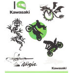 _Kit Tatuaggio Bambini Kawasaki | 226SPM0017 | Greenland MX_