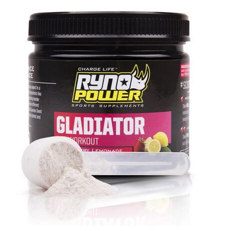 _Integratore Pre-Workout Ryno Power Gladiator Limonata/Fragola Drink Mix 150 Gr. | GLAD-TUB | Greenland MX_