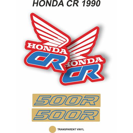 _Kit Adesivi OEM Honda CR 500 R 1990 | VK-HONDCR500R90 | Greenland MX_