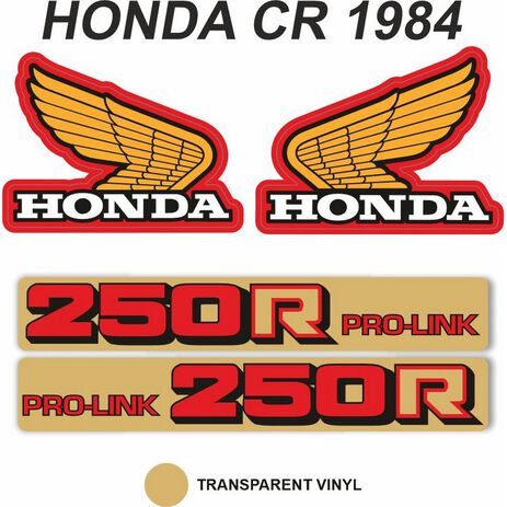 _Kit Adesivi OEM Honda CR 250 R 1984 | VK-HONDCR250R84 | Greenland MX_