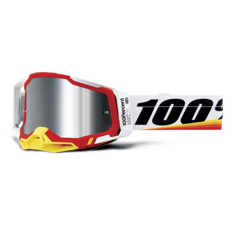 _Maschera 100% Racecraft 2 Arsham Red Lente a Specchio | 50010-000-16-P | Greenland MX_