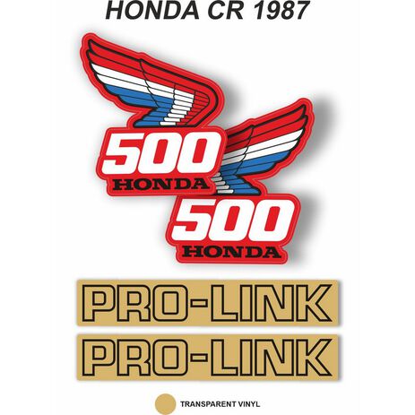 _Kit Adesivi OEM Honda CR 500 R 1987 | VK-HONDCR500R87 | Greenland MX_