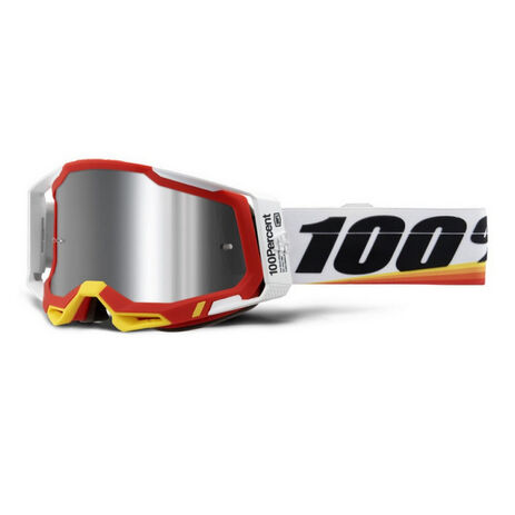 _Maschera 100% Racecraft 2 Arsham Red Lente a Specchio | 50010-000-16-P | Greenland MX_