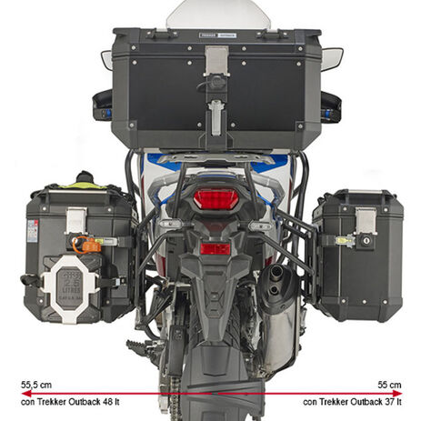 _Portavaligie Laterale Specifico PL One-Fit per Valigie Monokey Cam-Side Trekker Outback  Honda CRF 1100L AS 20-.. | PLO1178CAM | Greenland MX_