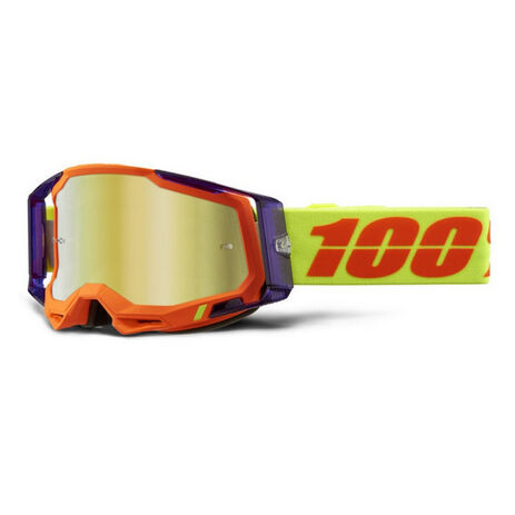 _Maschera 100% Racecraft 2 Panam Lente a Specchio | 50010-000-21-P | Greenland MX_