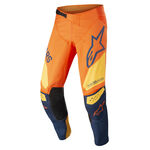 _Pantaloni Bambini Alpinestars Racer Factory Arancione/Blu Navy/Giallo | 3741022-4075 | Greenland MX_