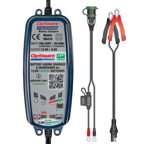 _Caricabatterie per Batterie Litio Tecmate Optimate 12.8V - 13.2V | 38070153 | Greenland MX_